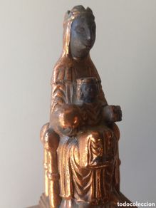 Antiques: VIRGEN DE MONTSERRAT BARCELONA ALTURA 11 cm Moreneta